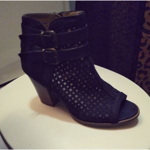 brash women's zip up ankle boots size 8